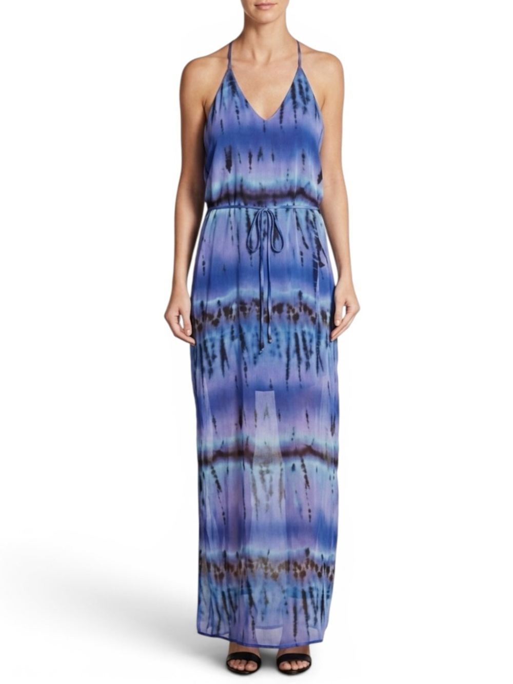 Rory Beca‎ Tie Dye Thea Maxi Dress Size XS Purple Blue Ombre Beach Revolve